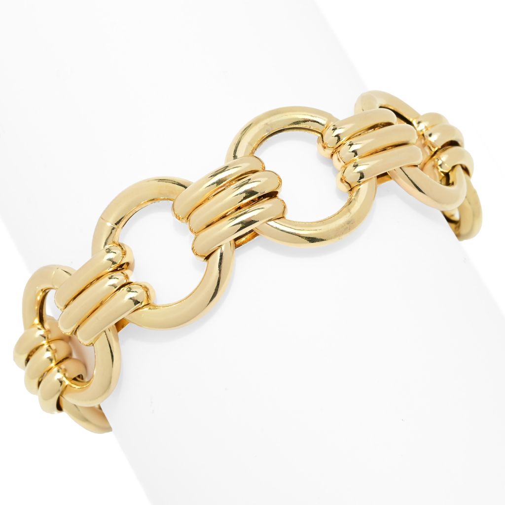 toscana-italiana-gold-or-platinum-plated-electroform-triple-row-link-bracelet
