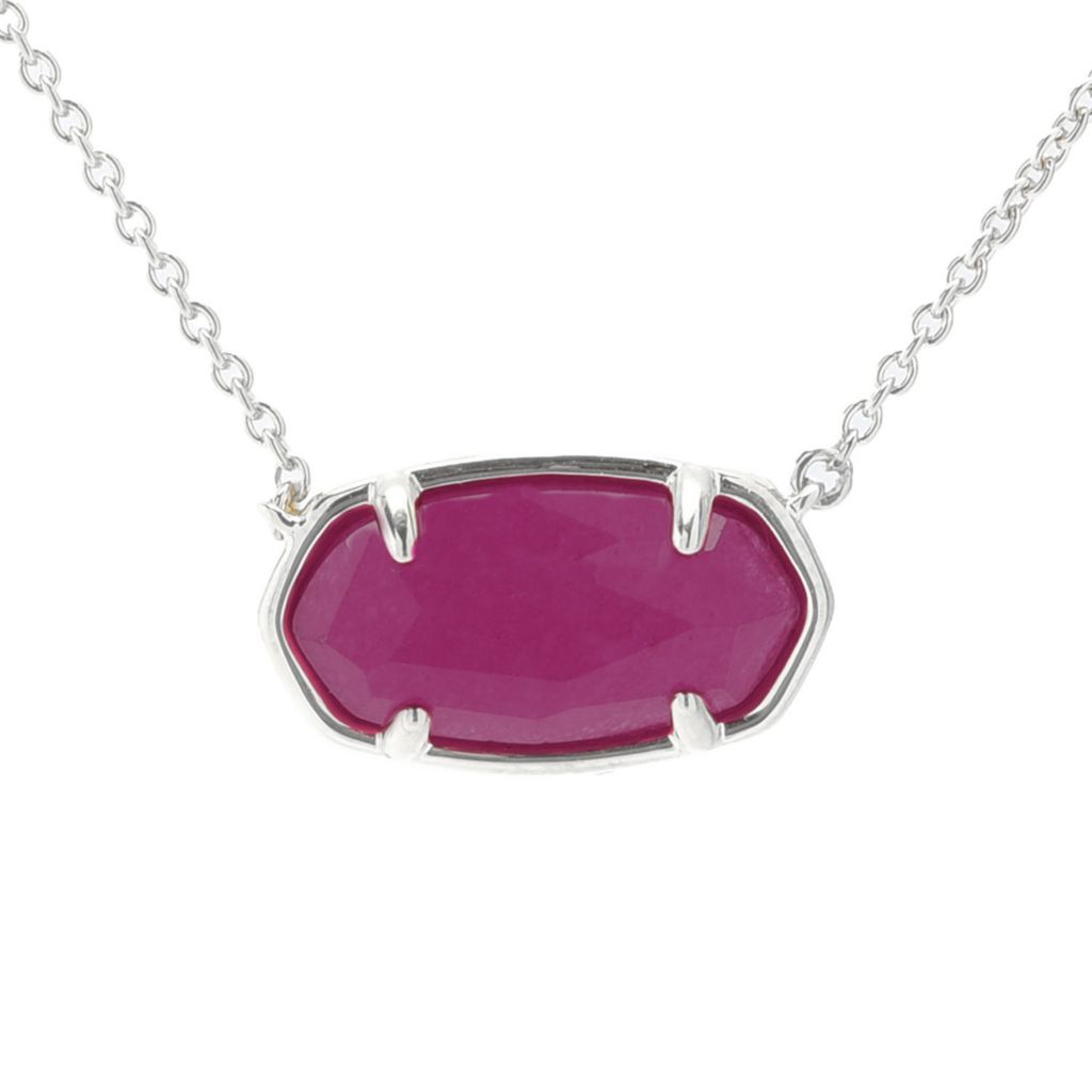 kendra-scott-sterling-silver-elisa-choice-of-gemstone-necklace