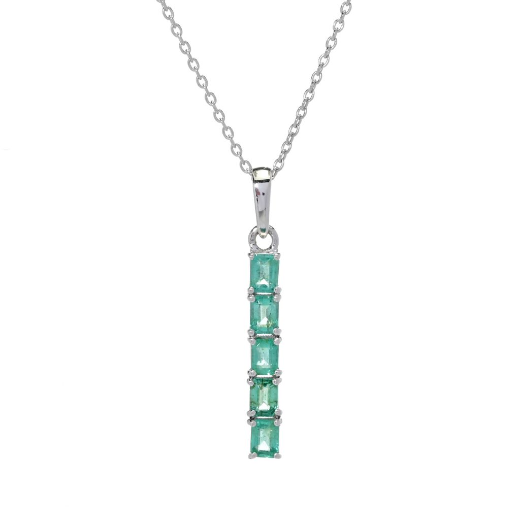 gem-treasures-1-25ctw-octagon-shape-zambian-emerald-bar-pendant-w-chain