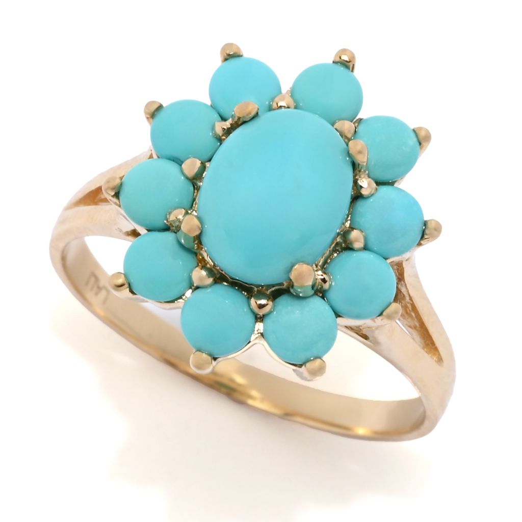lali-jewels-14k-gold-polished-8x6mm-turquoise-w-turquoise-halo-ring