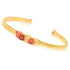 color-crush-simulated-gemstone-twisted-cuff-bracelet