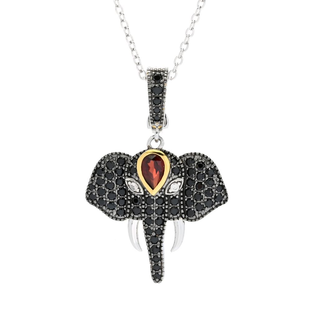 18k-gold-plated-platinum-plated-1-67ctw-garnet-black-spinel-elephant-pendant