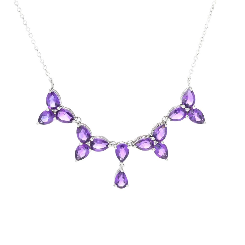 claire-vessot-designs-9-69ctw-african-amethyst-trillium-flower-necklace
