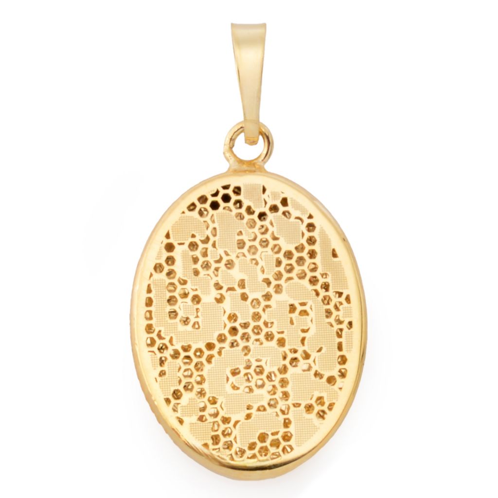 stefano-oro-14k-gold-polished-satin-oval-choice-of-ricami-pendant