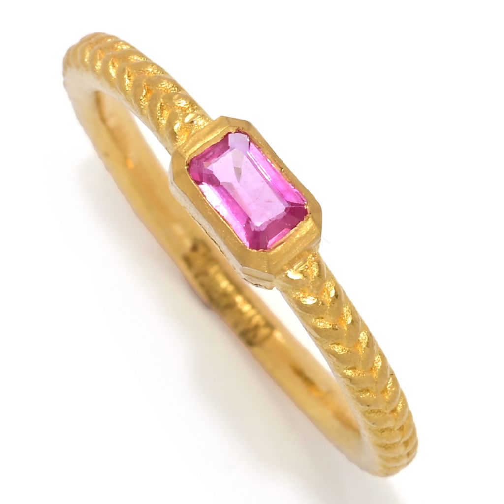 cevherun-24k-gold-satin-0-31ctw-baguette-pink-sapphire-textured-ring