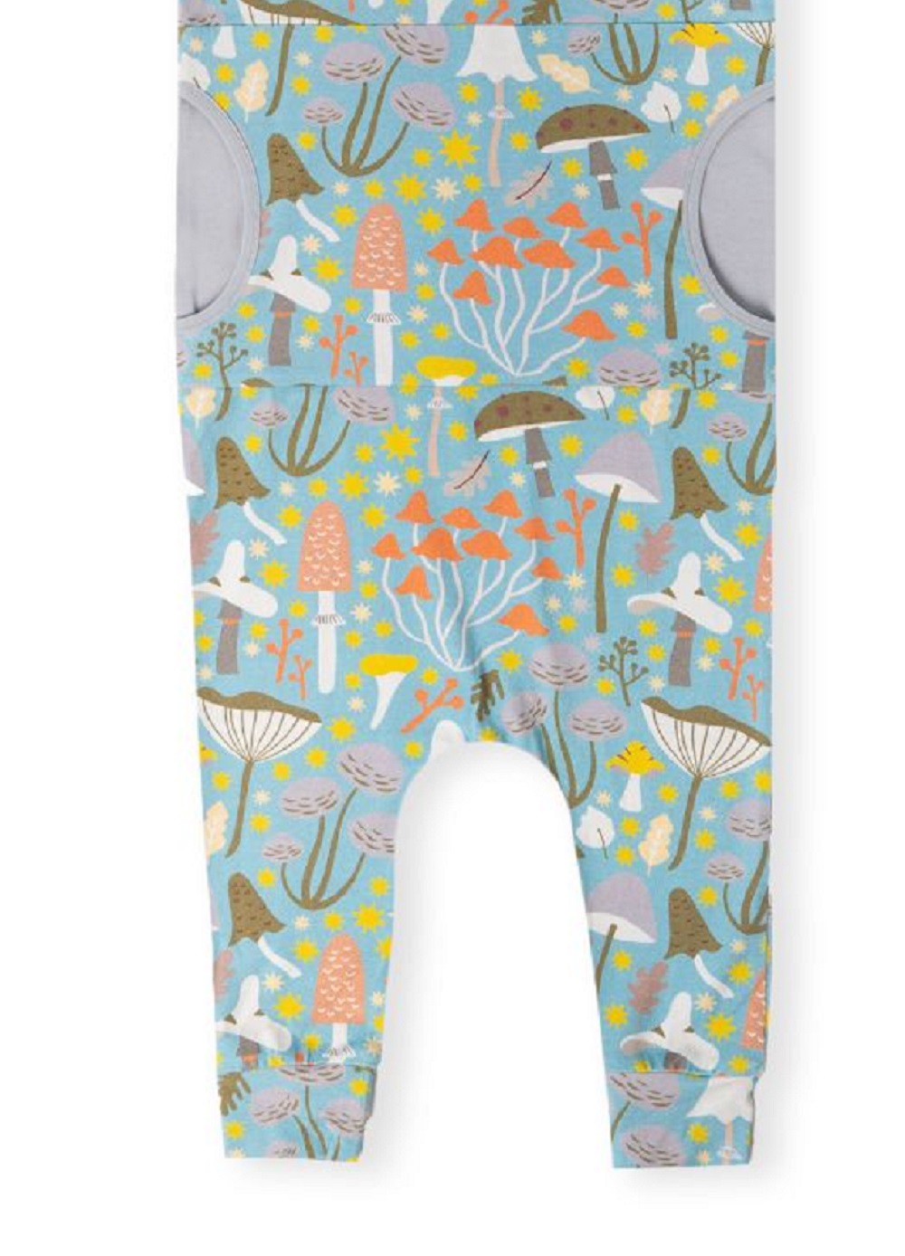 RAGS Apparel Kid's Short Sleeve Hooded Peek Pocket Rag Romper Grey Size 2T