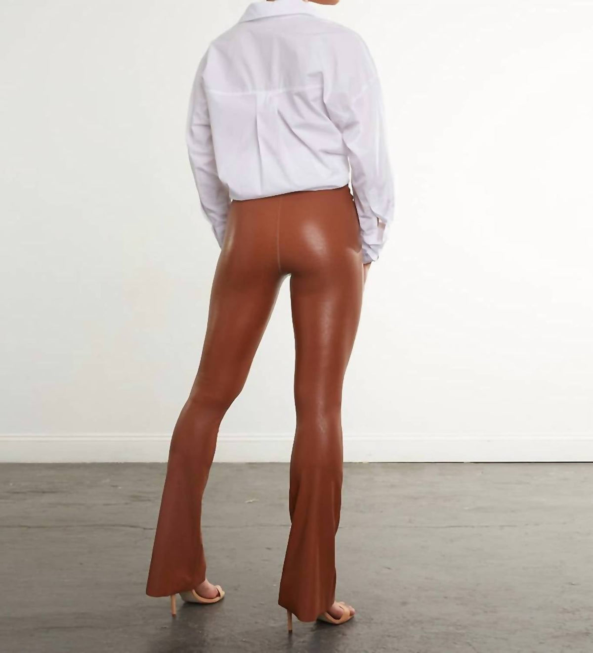 Commando - Faux Leather Flared Leggings