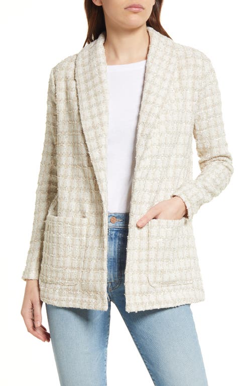 BB Dakota by Steve Madden Geek Chic Blazer in Ivory Check, Size Medium Regular