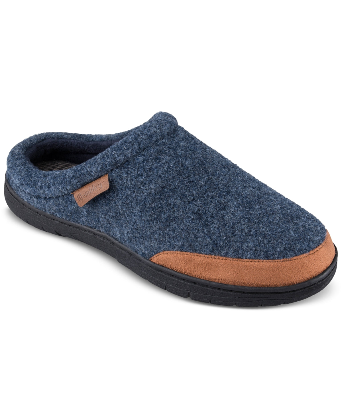 Haggar Men's Microsuede Trim Bumper Felt Clogs