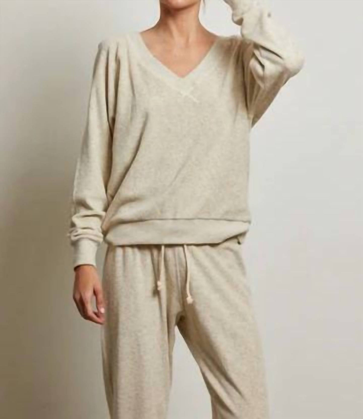 Perfectwhitetee - Sonny Long Sleeve Loop Terry Sinead Top