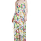 Julia Jordan Womens Printed Sleeveless Tiered Maxi Dress
