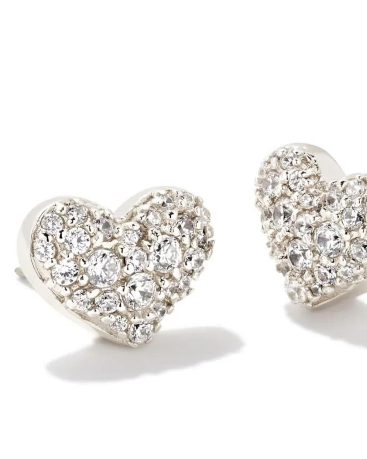 Kendra Scott - Ari Pave Crystal Heart Earrings