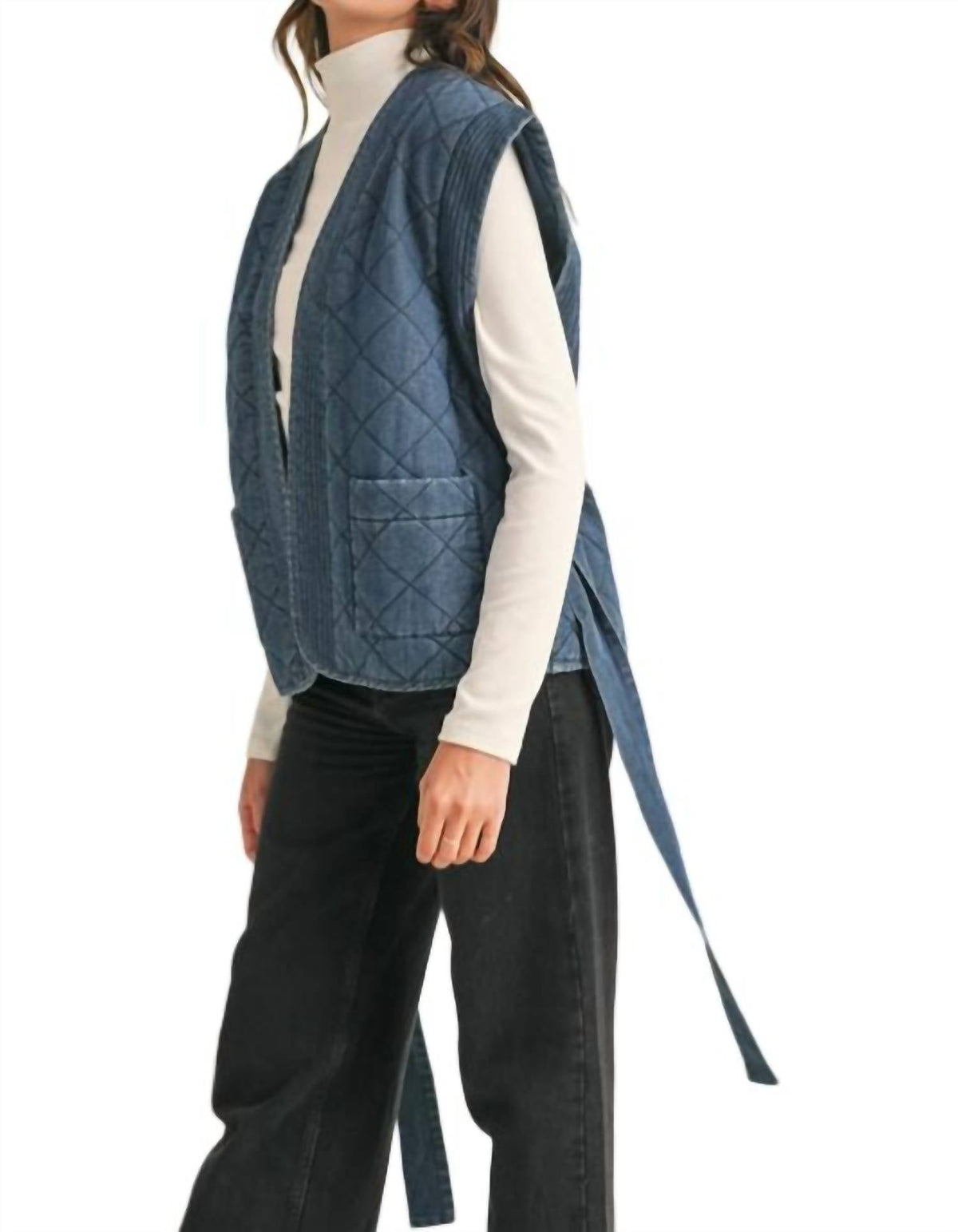 &Merci - Quilted Denim Vest