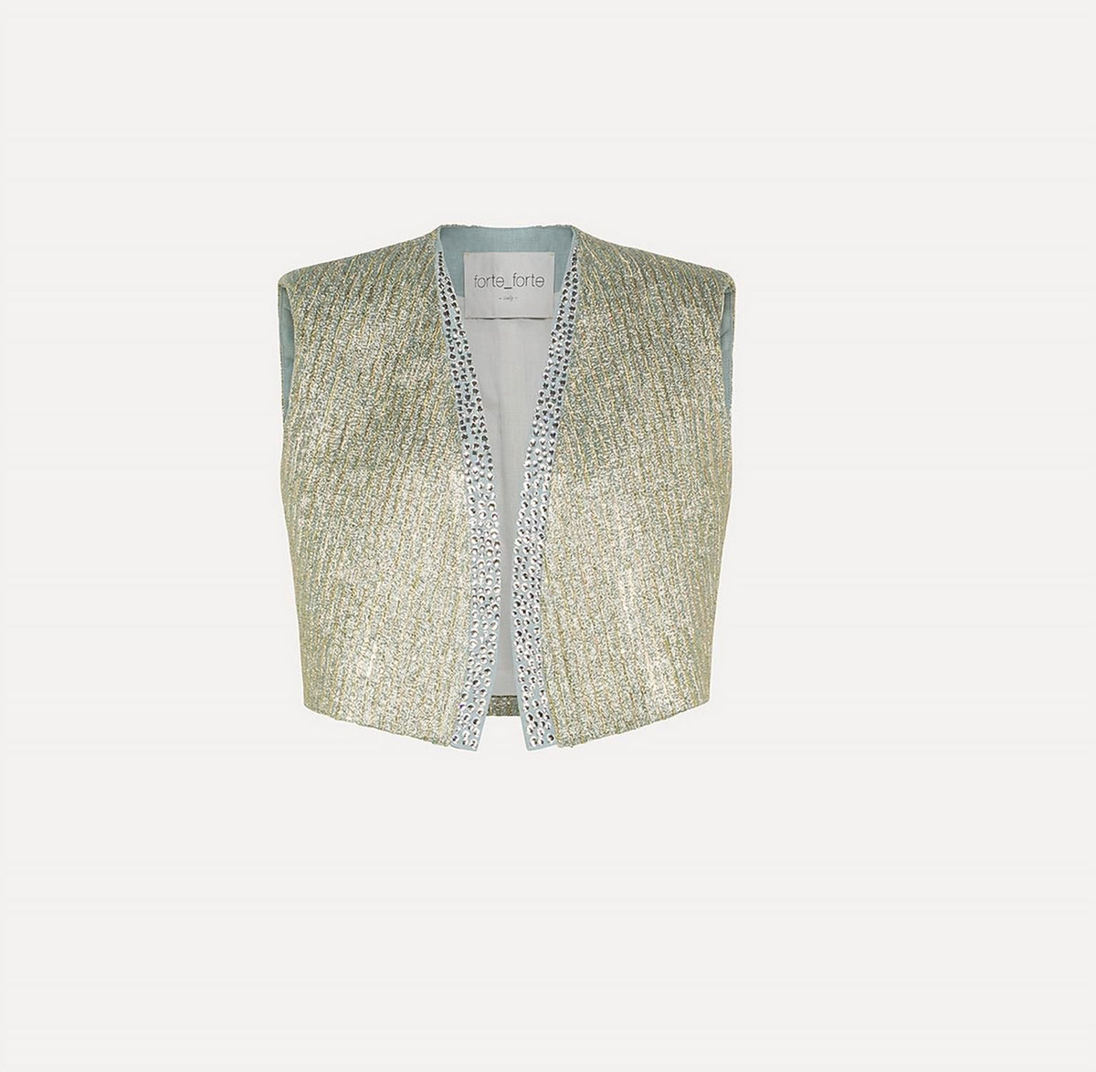 Forte Forte - Jacquard Vest with Diamante Detailing