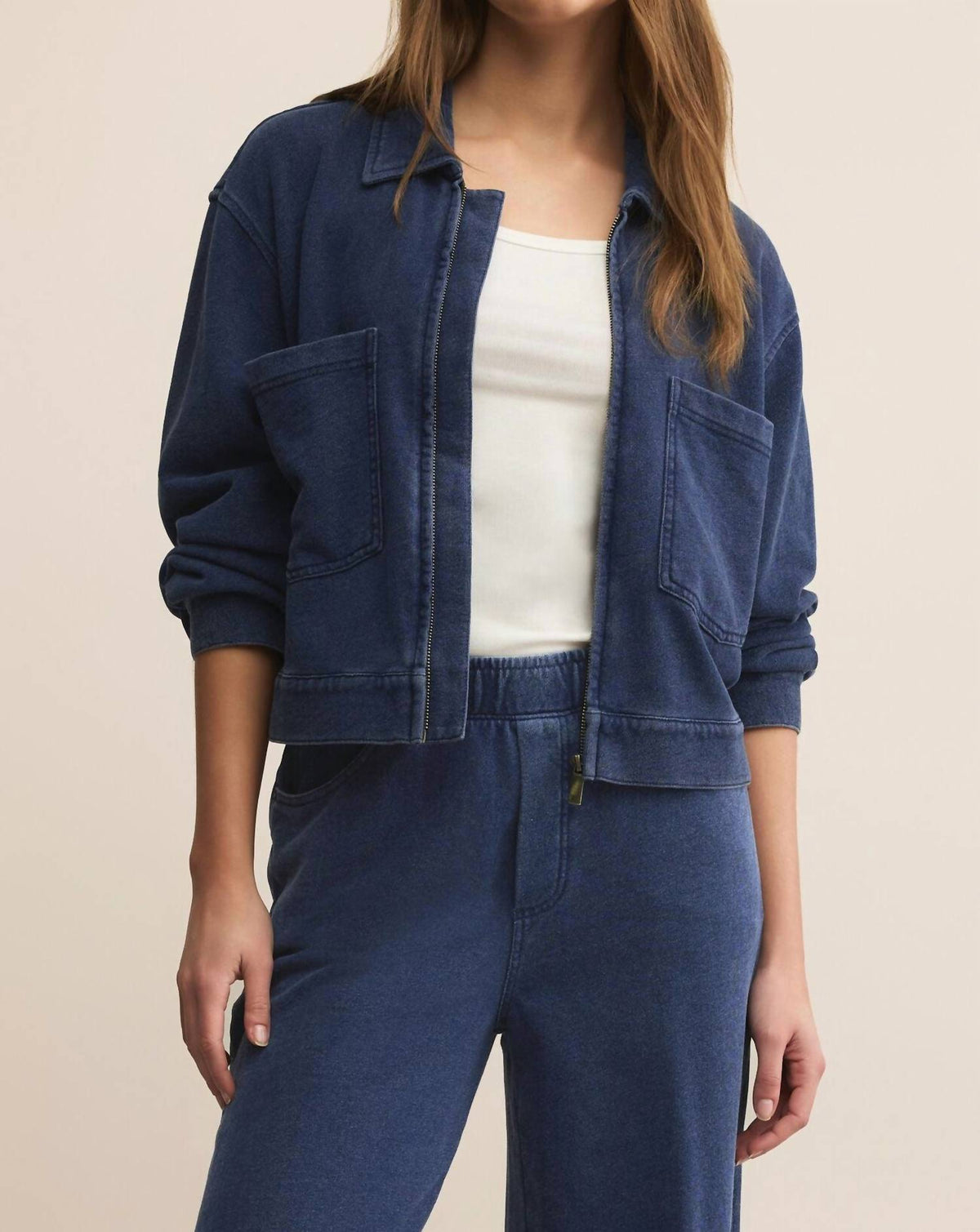 Z Supply - Heritage Knit Denim Jacket
