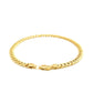 4.5mm 14k Yellow Gold Miami Cuban Semi Solid Bracelet