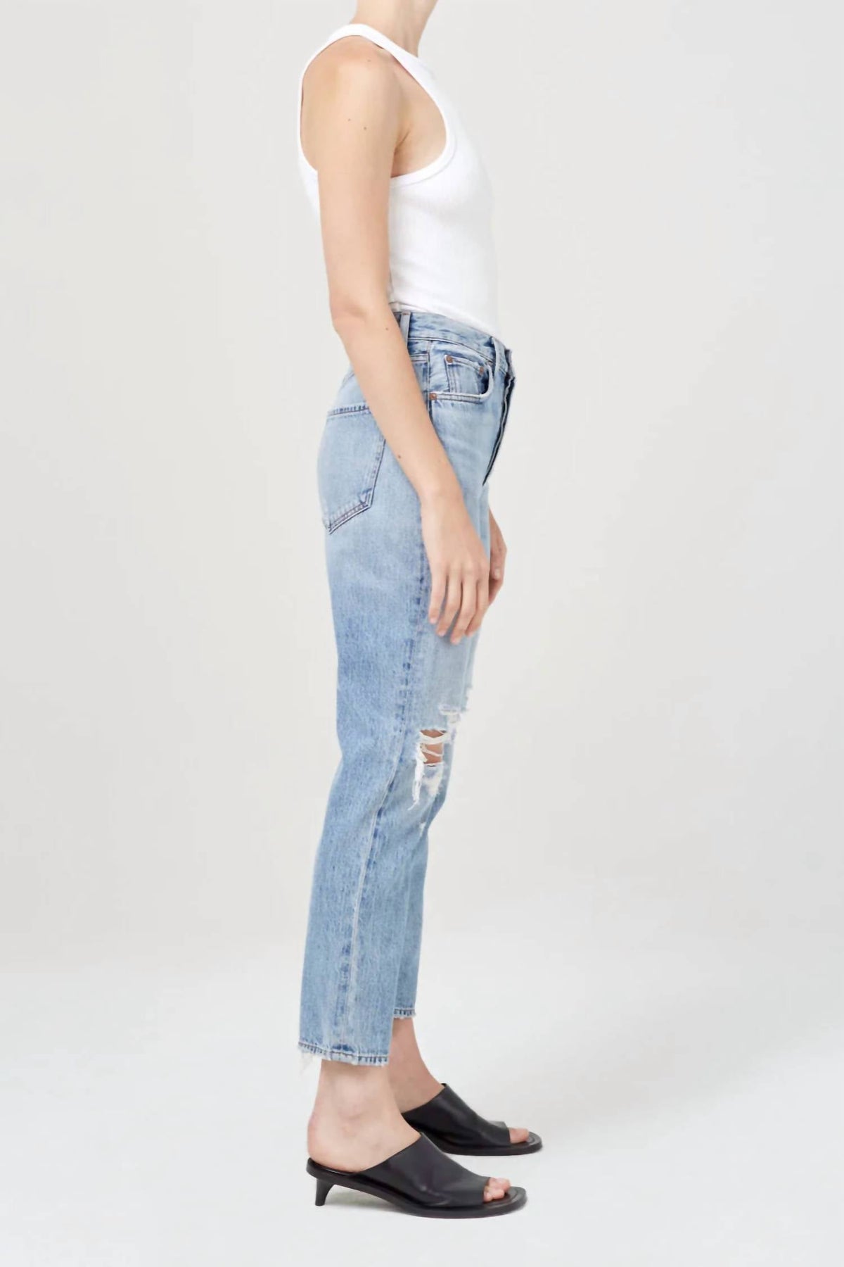 Agolde - Women's Riley High Rise Straight Crop Jean