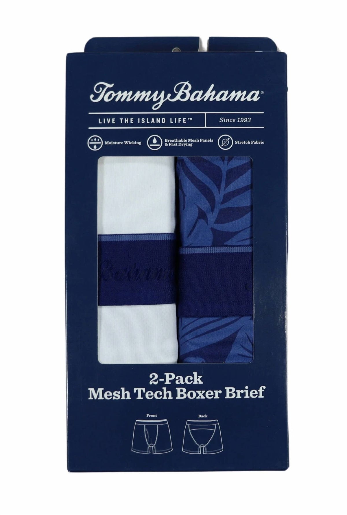 Tommy Bahama - Men's 2-pack Mesh Tech Retail Boxed Boxer Brief Underwear