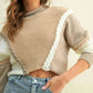 Cloud Ten - Two Tone Contrast Chain Sweater