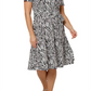 Leota Women's Perfect Wrap Midi Dress Black Size 3X