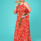 Leota Women's Cameron Maxi Dress Red