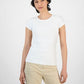 BOSS Orange Womens Crewneck Cutout Back Cap Sleeve Top