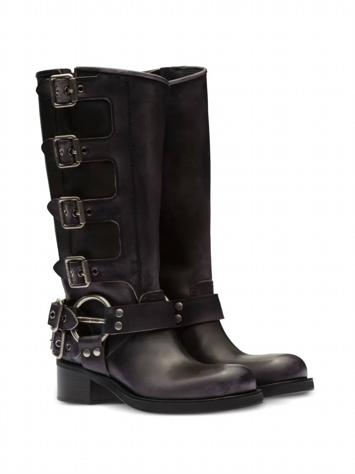 Miu Miu - Pre-loved Women Buckle-detail Boots