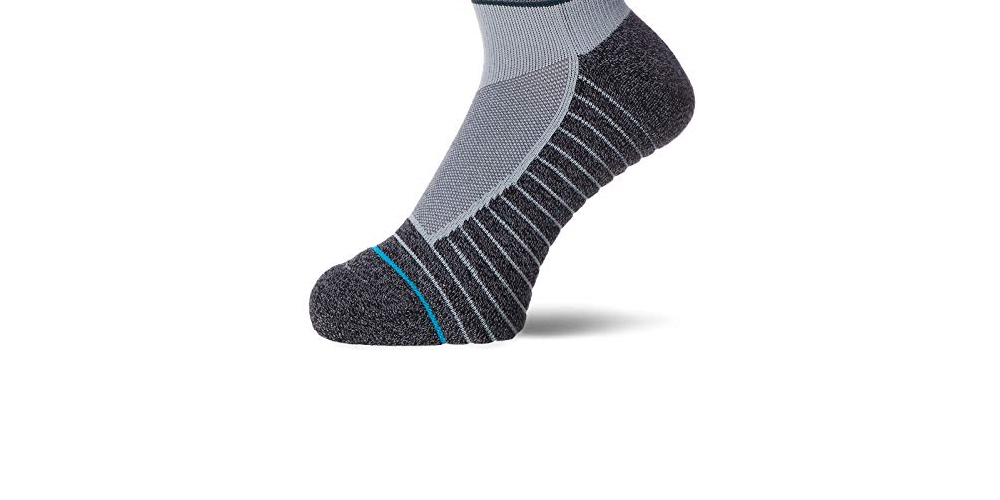 Stance Men's Mahalo Crew Athletic Socks 2 pack Grey Medium Gray Size Medium (Shoes Size 6-8.5 US)