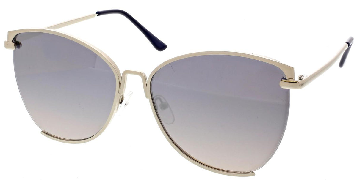 Sean John Large Metal Cat Eye Sunglasses in Silver Lord & Taylor
