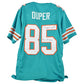 NFL Miami Dolphins Mark Duper #85 Autographed Signed Jersey Teal JSA Ring Of