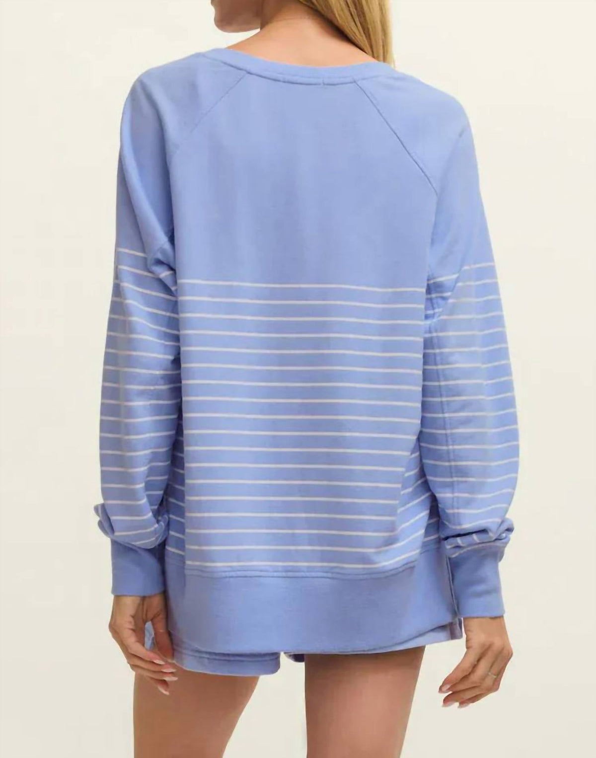 Z Supply - V-neck Striped Weekender Sweatshirt