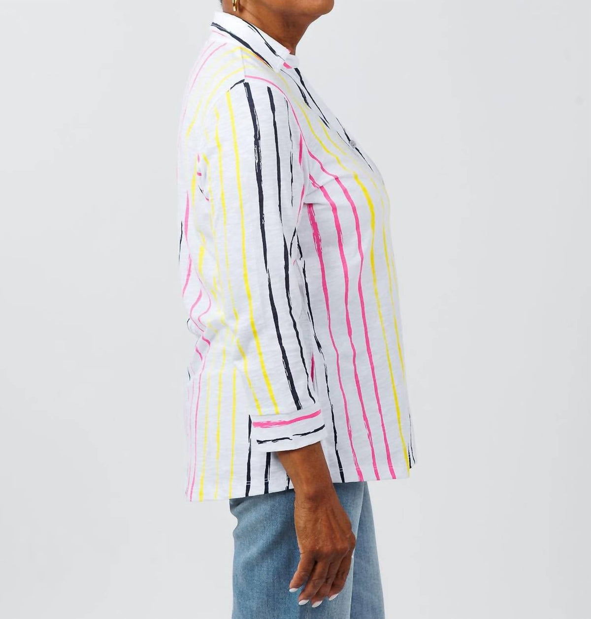 E.L.I. - Cece 3/4 Sleeve Shirt Jacket
