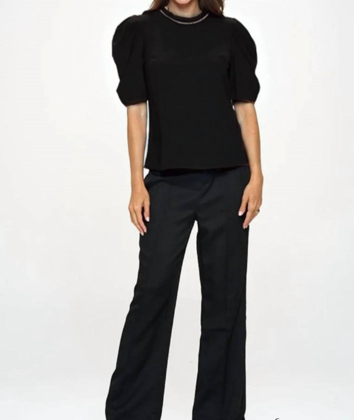 Everlynn - Nicole Embellished Neck Top