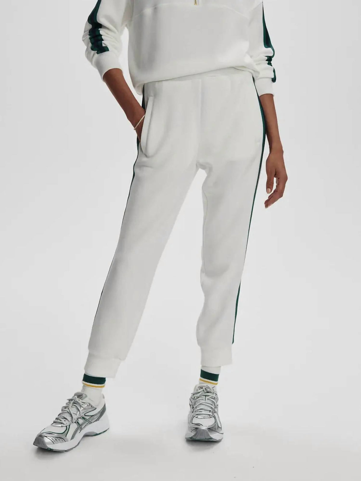 Varley - Slim Stripe Cuff Pants