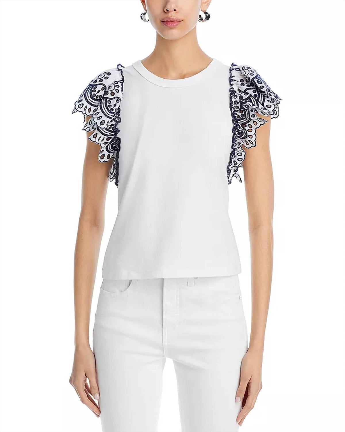 Veronica Beard - Julianka Flutter Sleeve Top