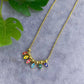 Allyanna Gifts - Women's Sterling Silver Gold Plated Enamel Evil Eye Beaded Necklace