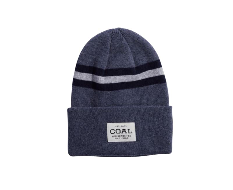 Coal Headwear Recycled Uniform Beanie Heather Navy Stripe