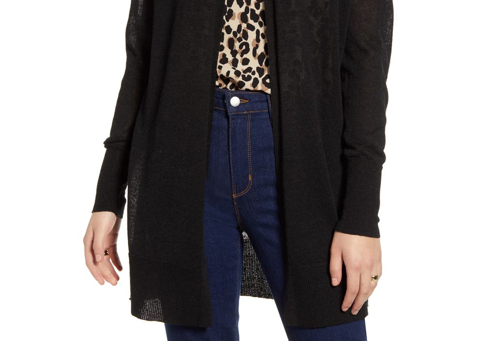 Blue Palace Halogen Side Slit Cardigan - Size Small