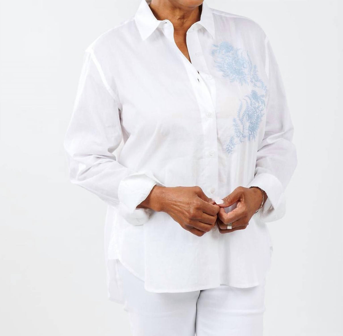 Elliott Lauren - Juana Embroidered Button Down Shirt