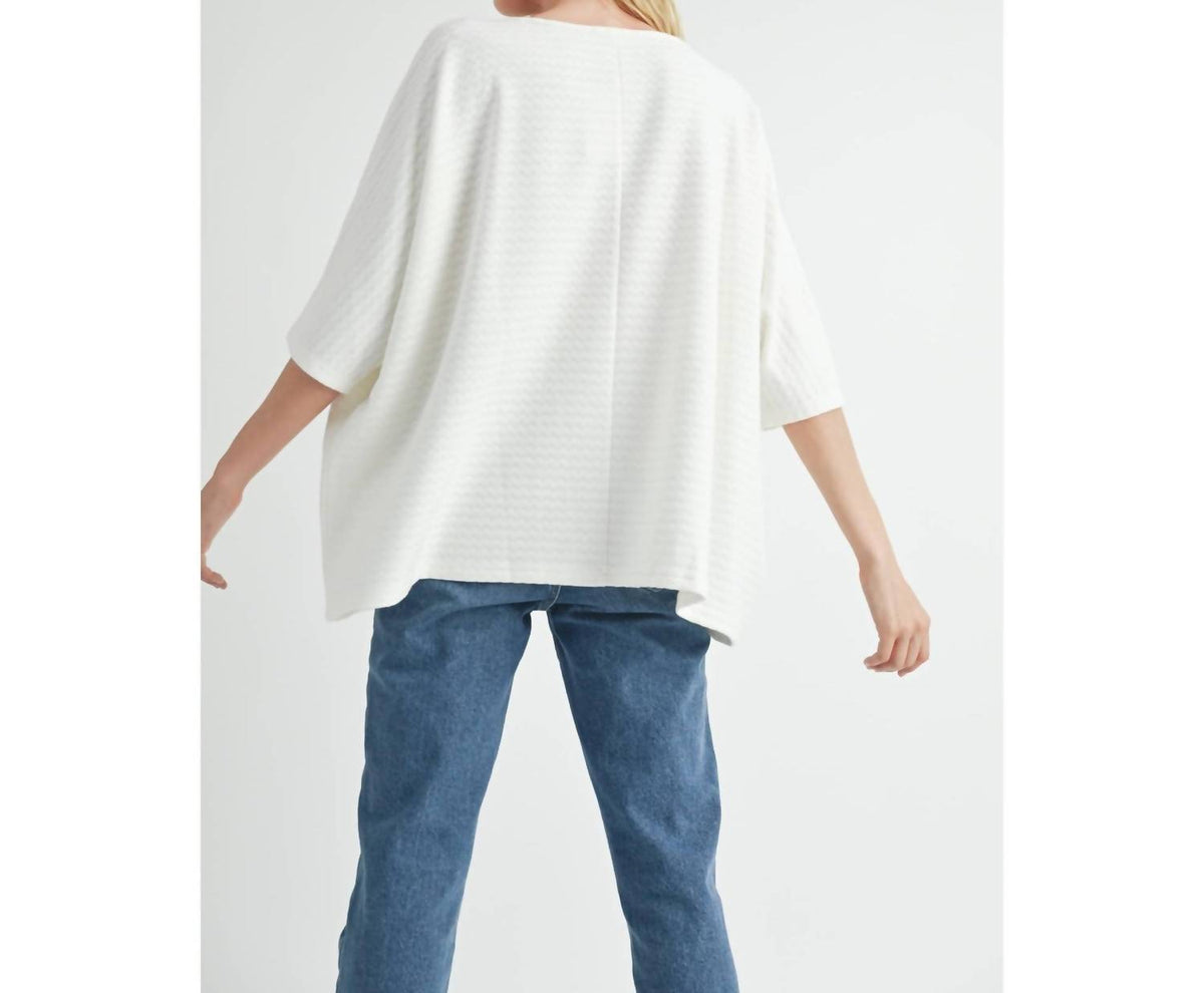 Fun 2 Fun - Oversized Knit Sweater Top