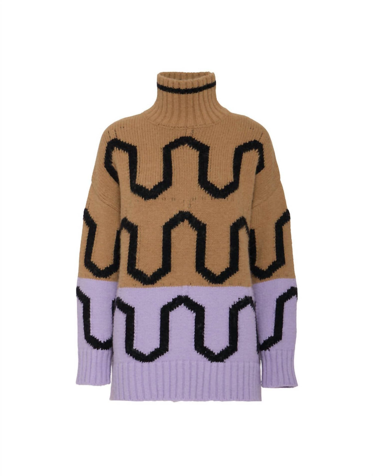 La Doublej - Comber Print Turtleneck