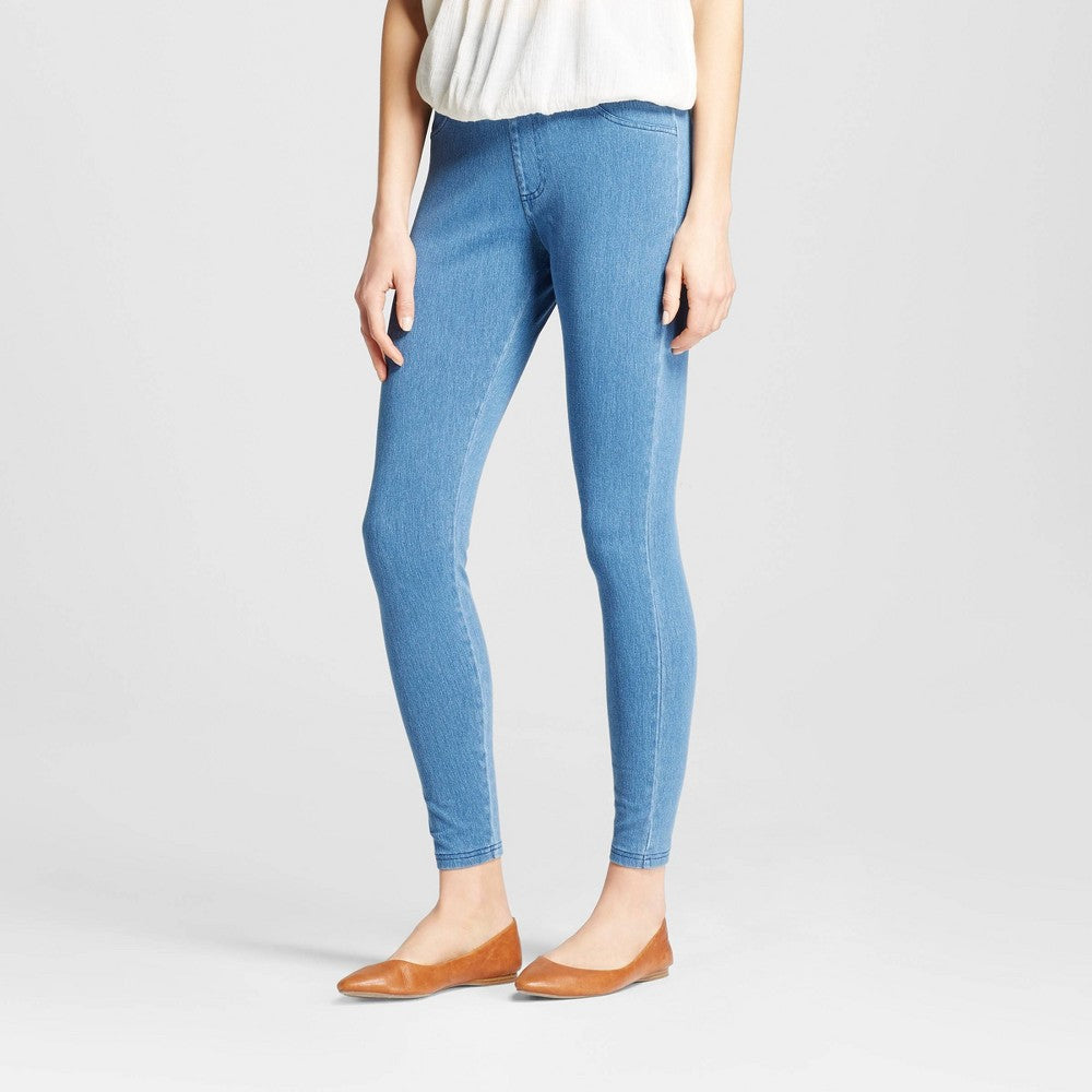 A New Day Light Blue High Waisted Jeggings for Women Size M