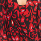 Karen Kane Printed Crossover Top Red
