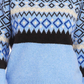 Karen Kane Jacquard Sweater Navy