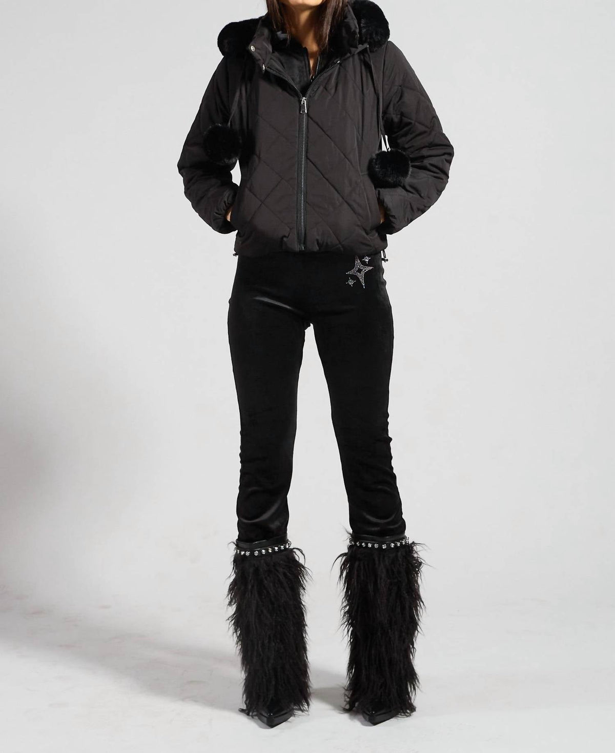 Sparkl Fairy Couture - Fur Puffer Coat