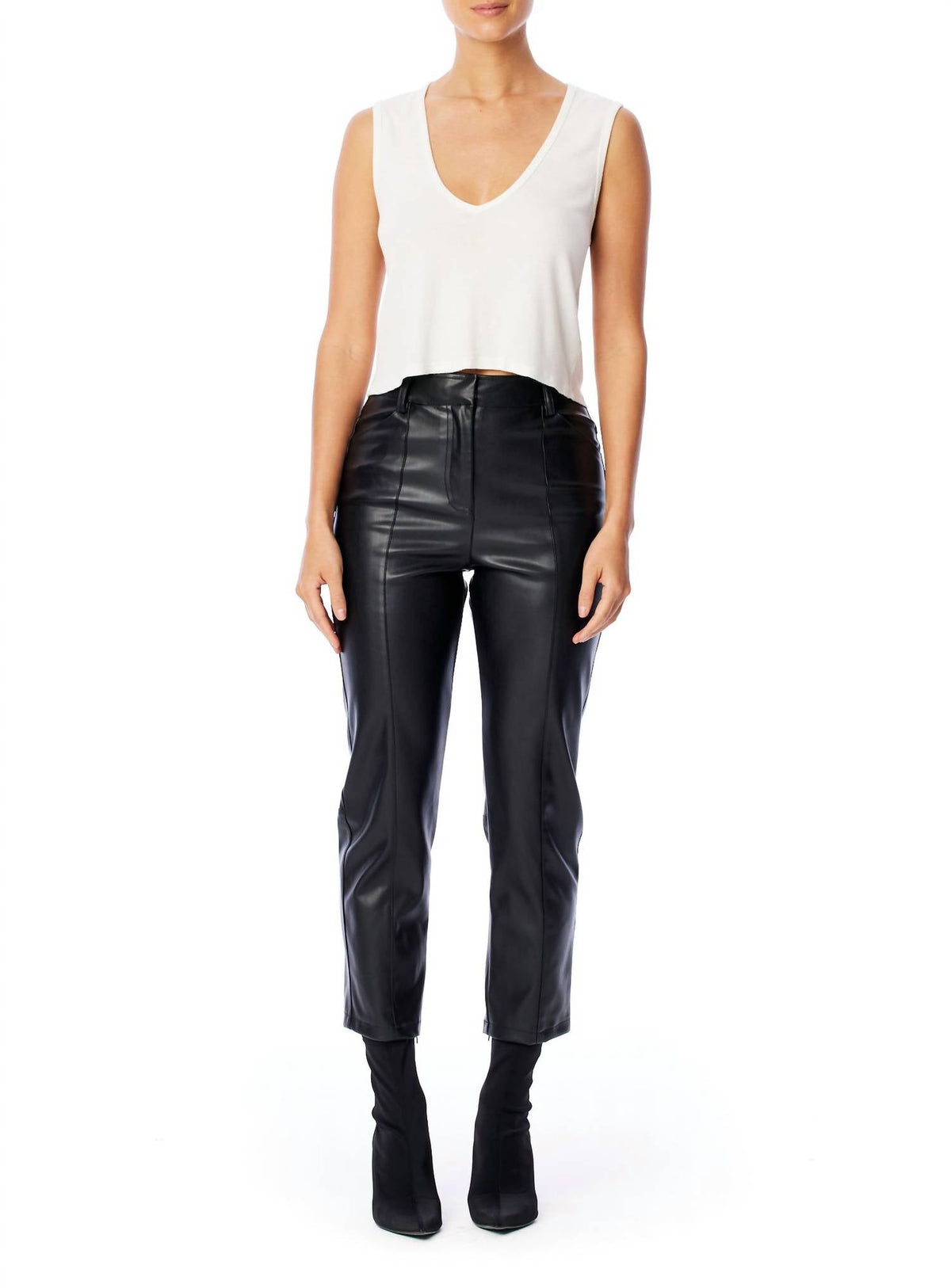 Lblc The Label - Charlotte Ribbed V-neck Top