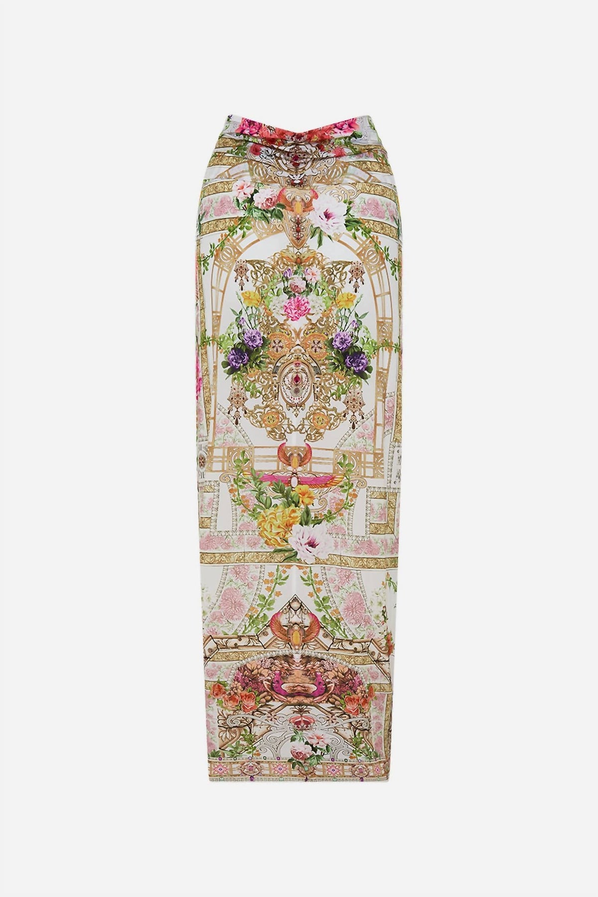 Camilla - Twist Front Long Skirt