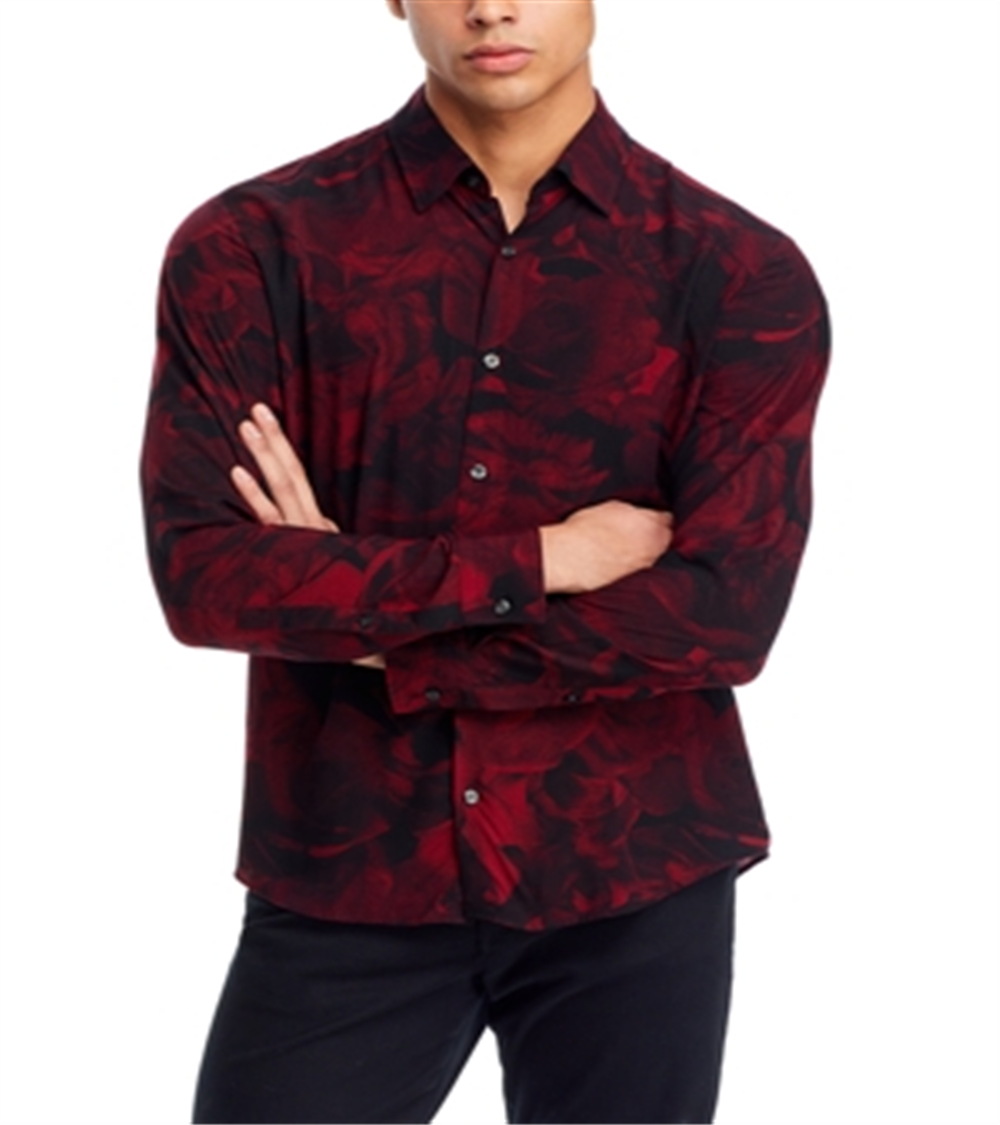 Hugo Ermo Casual Slim Fit Long Sleeve Button Front Shirt