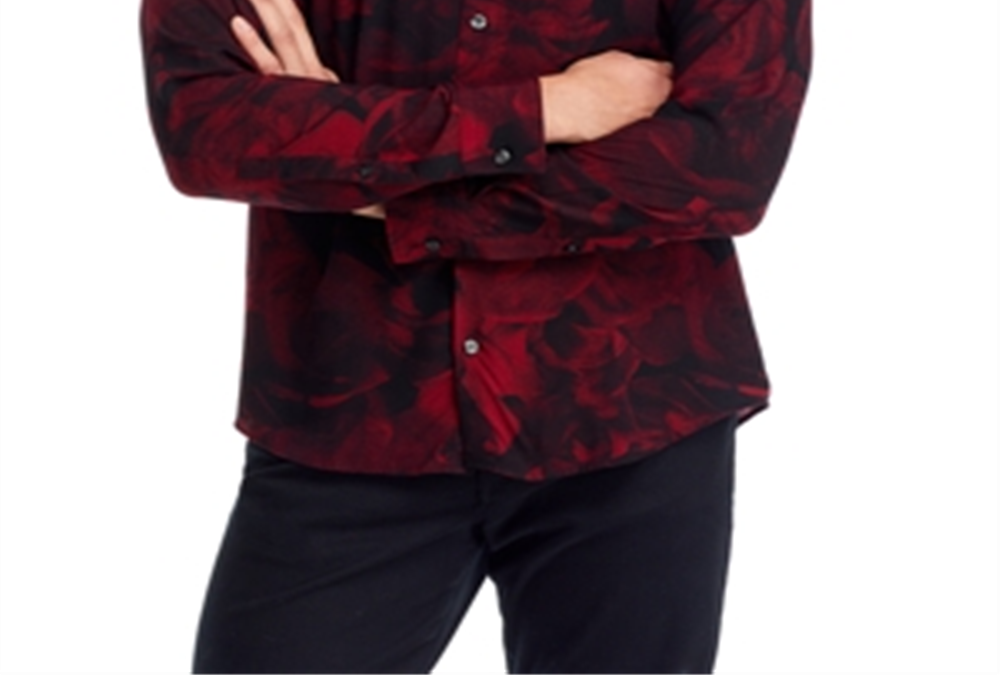 Hugo Ermo Casual Slim Fit Long Sleeve Button Front Shirt