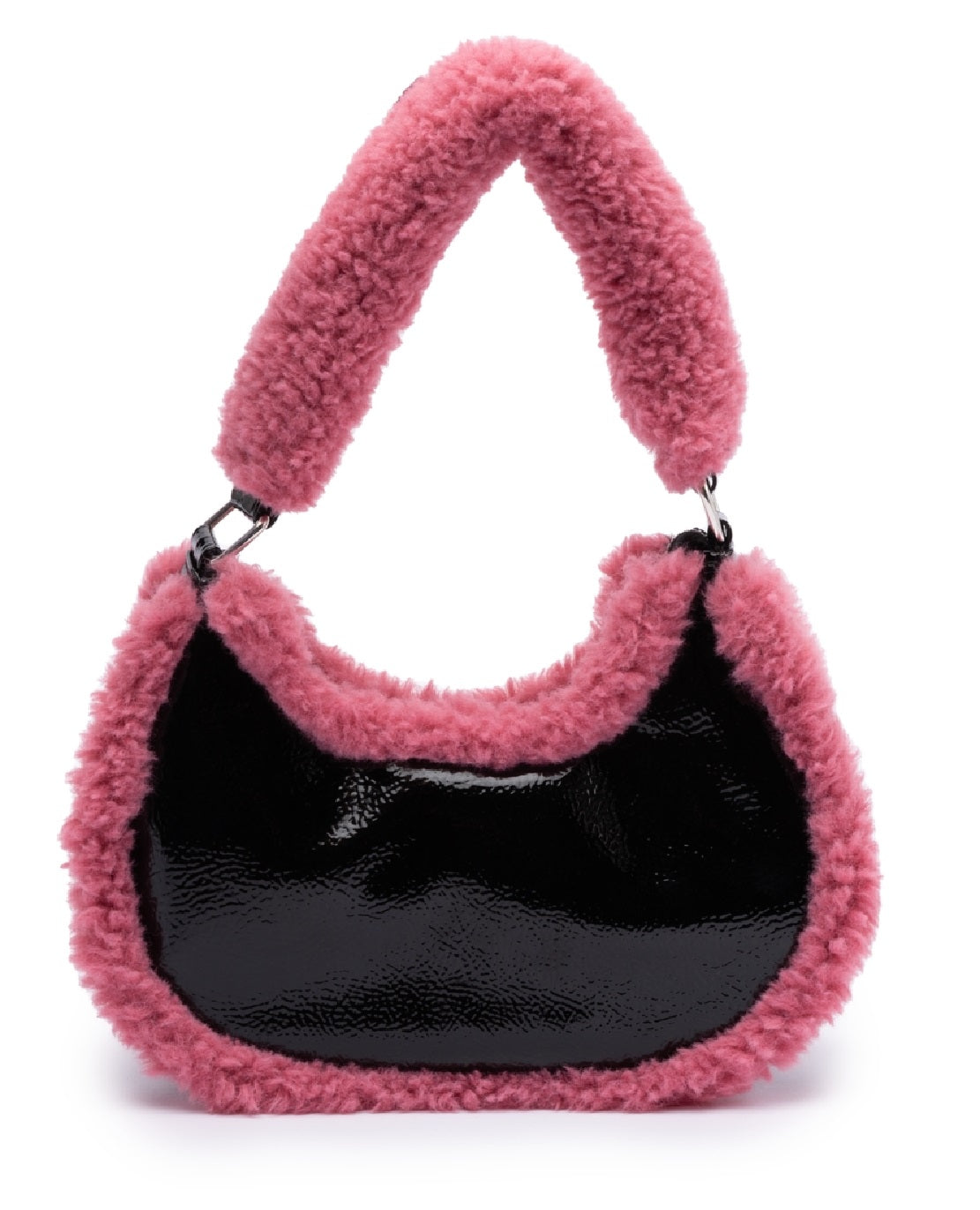 Skinnydip London Women's Kiely Borg Trim Shoulder Bag Black Size Regular